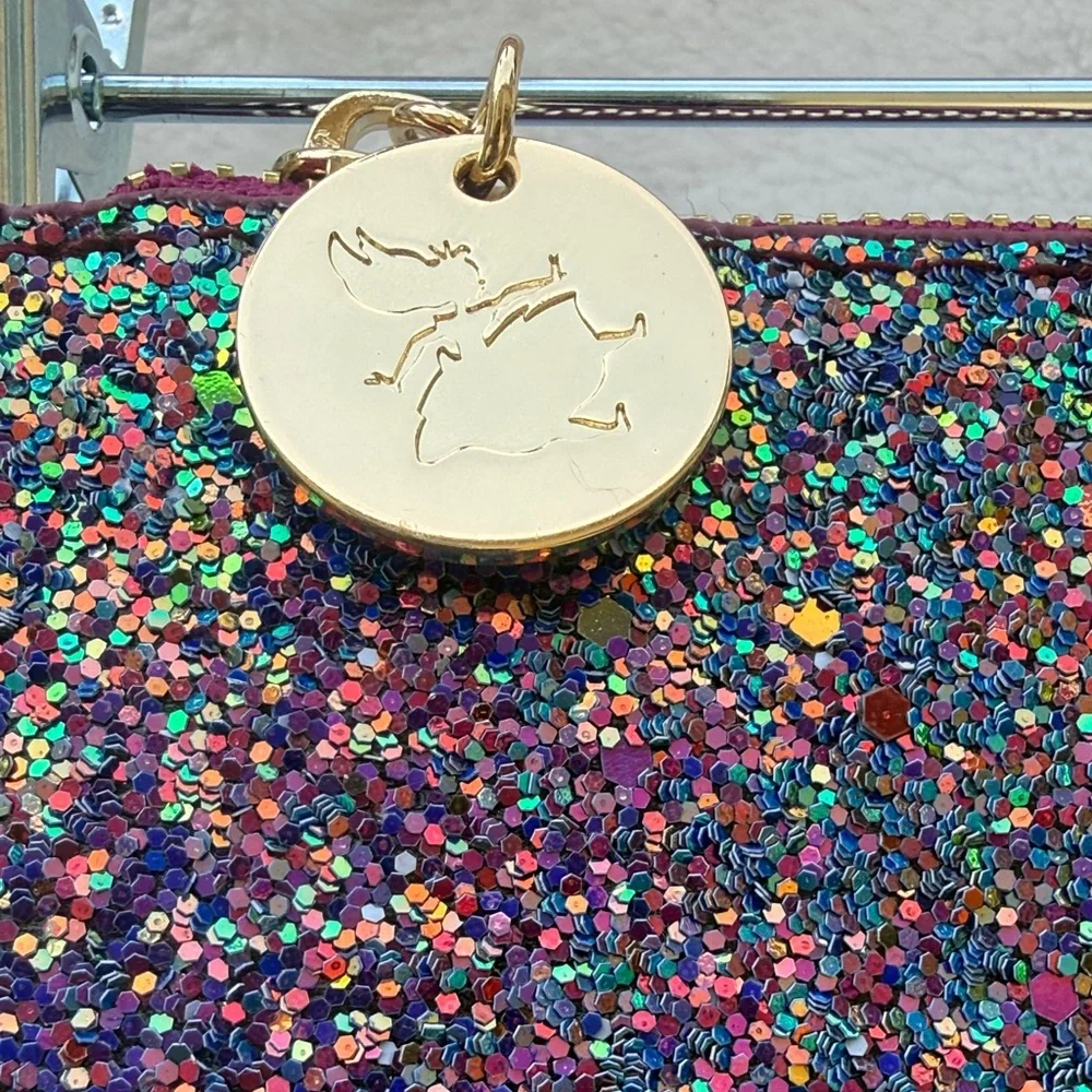 Sigma x Disney Alice in Wonderland Glitter Makeup Bag - Limited Edition NWOT